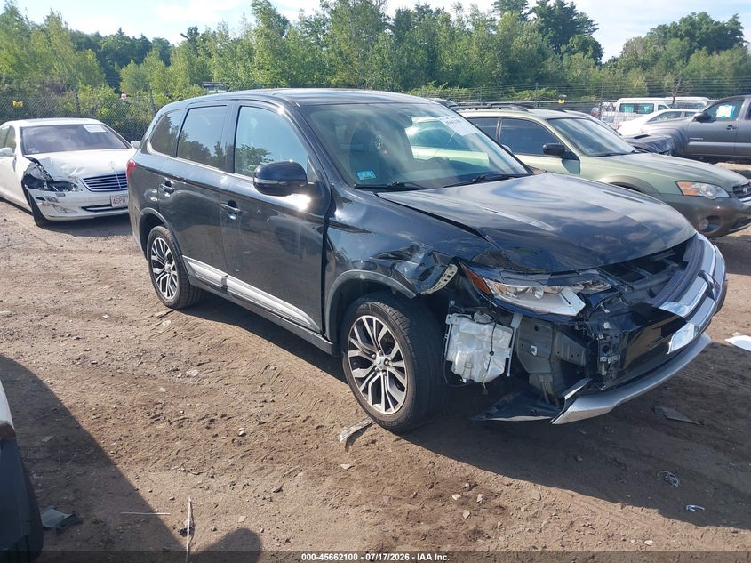 2016 Mitsubishi Outlander VIN JA4AZ3A38GZ049872 IAAI salvage auction — FRONT END, Clear (Massachusetts), sold $1,850 on 2026-08-01 (photo 1)