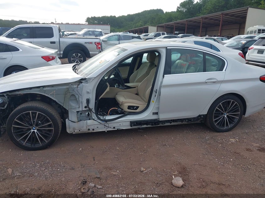2021 BMW 5er VIN WBA53BH02MWW97944 IAAI salvage auction — LEFT FRONT, Salvage Title, sold $11,400 on 2026-08-19 (photo 6)