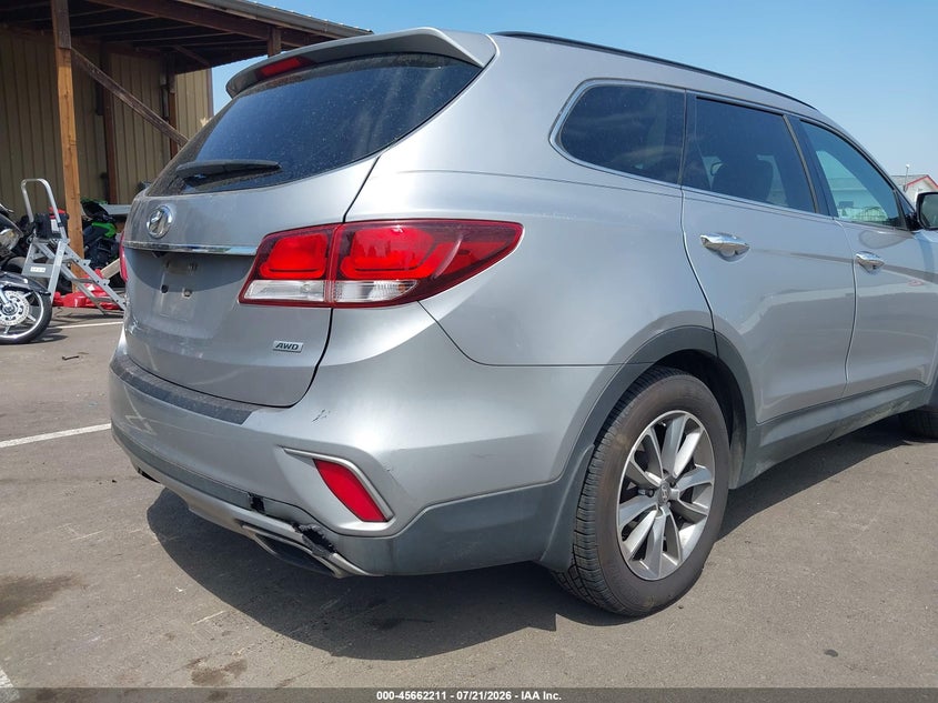 2017 Hyundai Santa fe VIN KM8SMDHF3HU223436 IAAI salvage auction — NORMAL WEAR, Salvage Title, sold $1,000 on 2026-07-28 (photo 6)