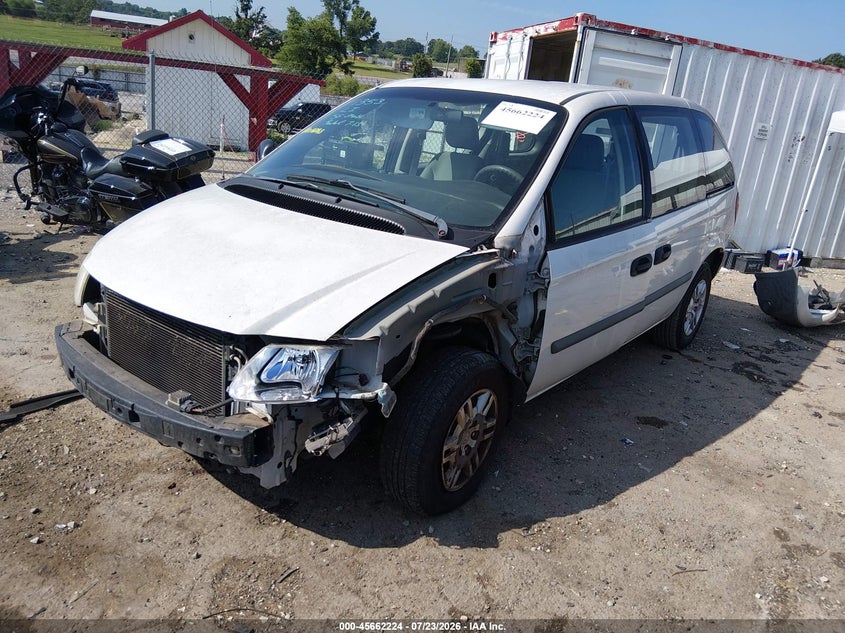 2007 Dodge Caravan VIN 1D4GP25E07B247594 IAAI salvage auction — FRONT END, Salvage (Arkansas), sold $150 on 2026-08-03 (photo 2)