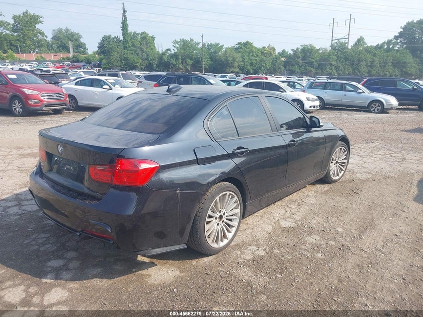 2014 BMW 3er VIN WBA3B3C56EJ982177 IAAI salvage auction — LEFT FRONT, Salvage Title, sold $1,100 on 2026-08-07 (photo 4)