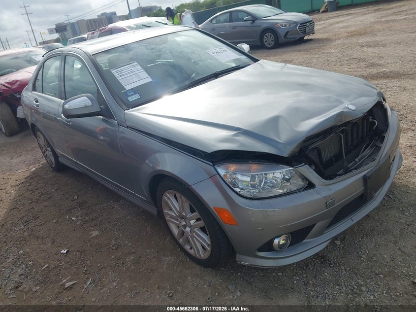 2008 Mercedes-benz C class VIN WDDGF81X68F194488 IAAI salvage auction — FRONT END, Salvage (Texas), sold $1,150 on 2026-08-03 (photo 1)