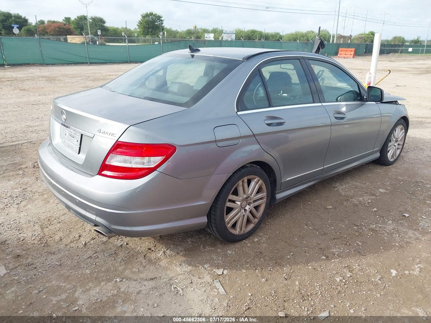 2008 Mercedes-benz C class VIN WDDGF81X68F194488 IAAI salvage auction — FRONT END, Salvage (Texas), sold $1,150 on 2026-08-03 (photo 4)