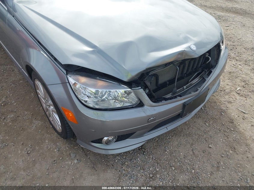 2008 Mercedes-benz C class VIN WDDGF81X68F194488 IAAI salvage auction — FRONT END, Salvage (Texas), sold $1,150 on 2026-08-03 (photo 6)
