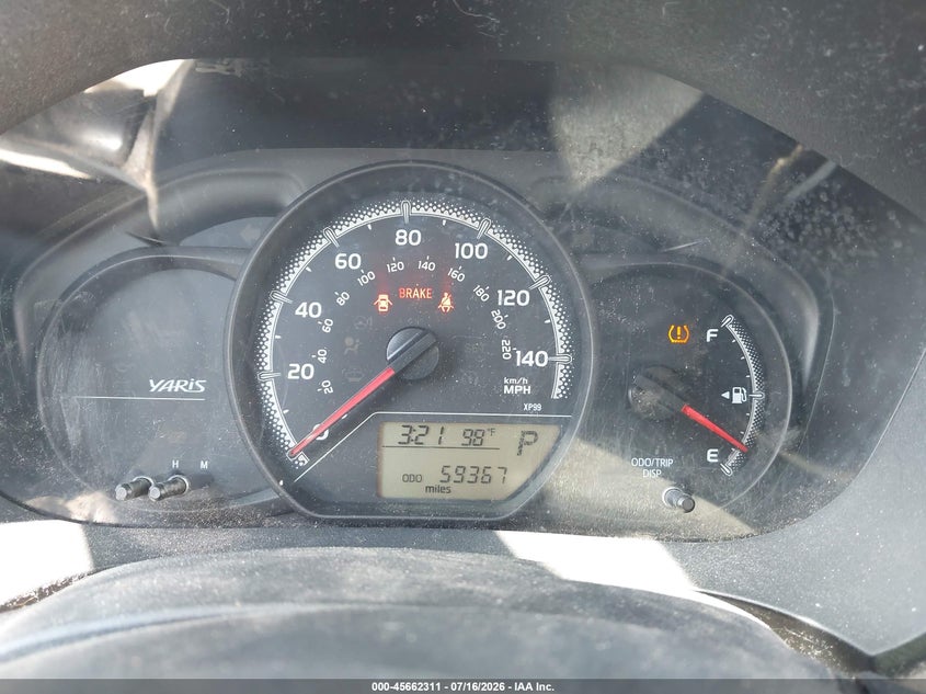 2015 Toyota Yaris VIN VNKJTUD30FA027233 IAAI salvage auction — NORMAL WEAR, Clear (New Mexico), sold $925 on 2026-07-29 (photo 7)
