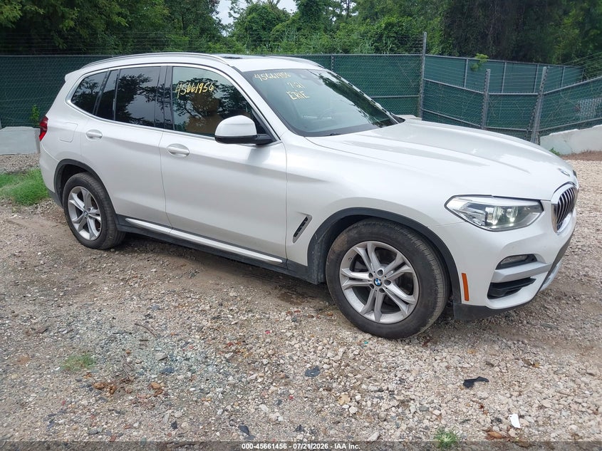 2020 BMW X3 VIN 5UXTY5C00L9D68209 IAAI salvage auction — LEFT FRONT, Salvage Title, sold $8,200 on 2026-08-02 (photo 1)