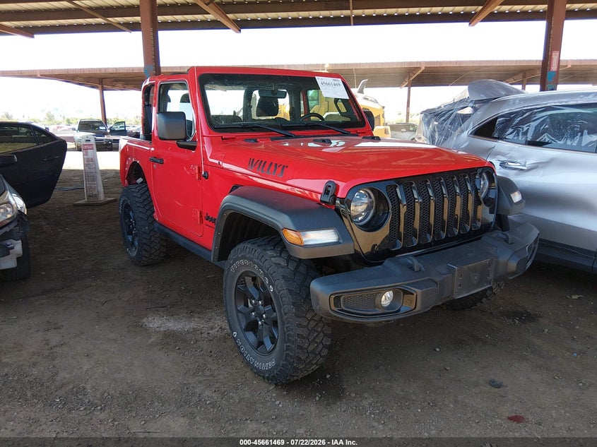 2021 Jeep Wrangler / VIN 1C4HJXAG1MW794160 — IAAI salvage auction photo