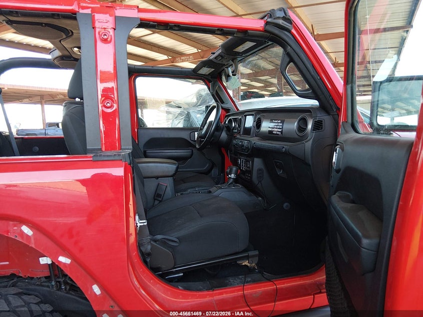 2021 Jeep Wrangler / VIN 1C4HJXAG1MW794160 IAAI salvage auction — RIGHT REAR, Salvage Title, sold $11,500 on 2026-08-01 (photo 5)