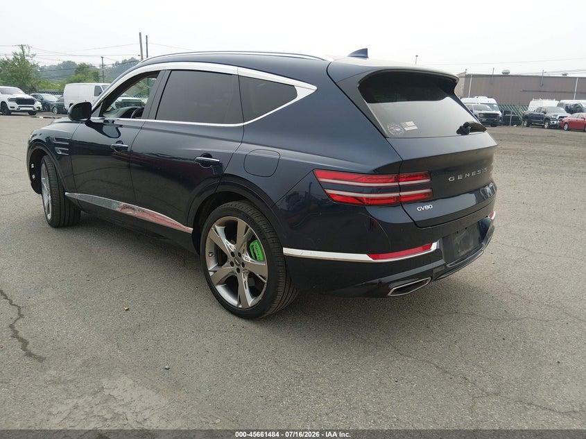 2023 Genesis Gv80 VIN KMUHCESC3PU123659 IAAI salvage auction — LEFT FRONT, Clear (New York), sold $19,500 on 2026-07-29 (photo 3)