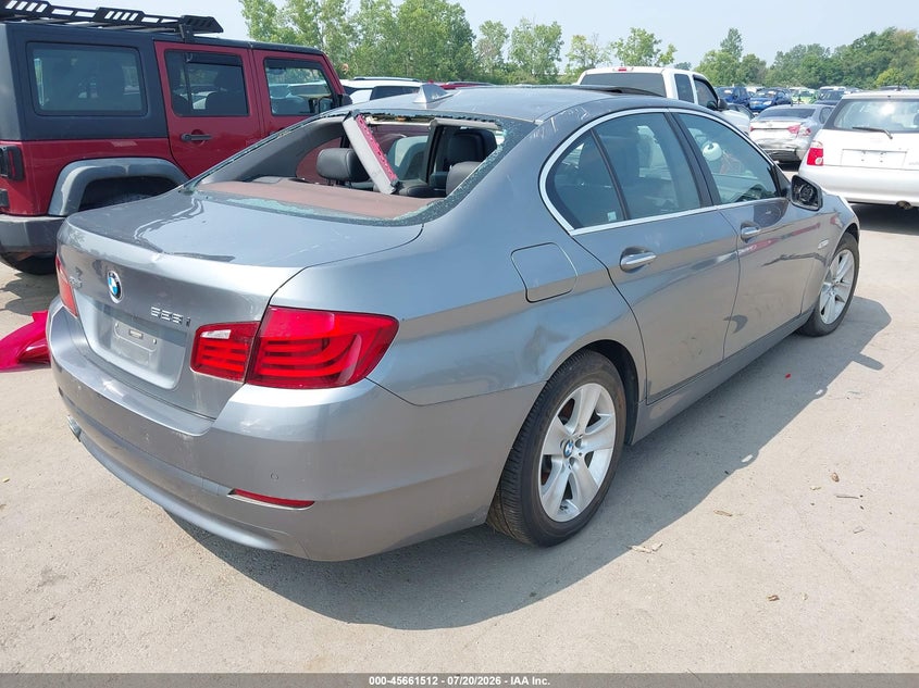 2013 BMW 5er VIN WBAXH5C52DD112032 IAAI salvage auction — ROOF, Salvage (Ohio), sold $800 on 2026-08-04 (photo 4)