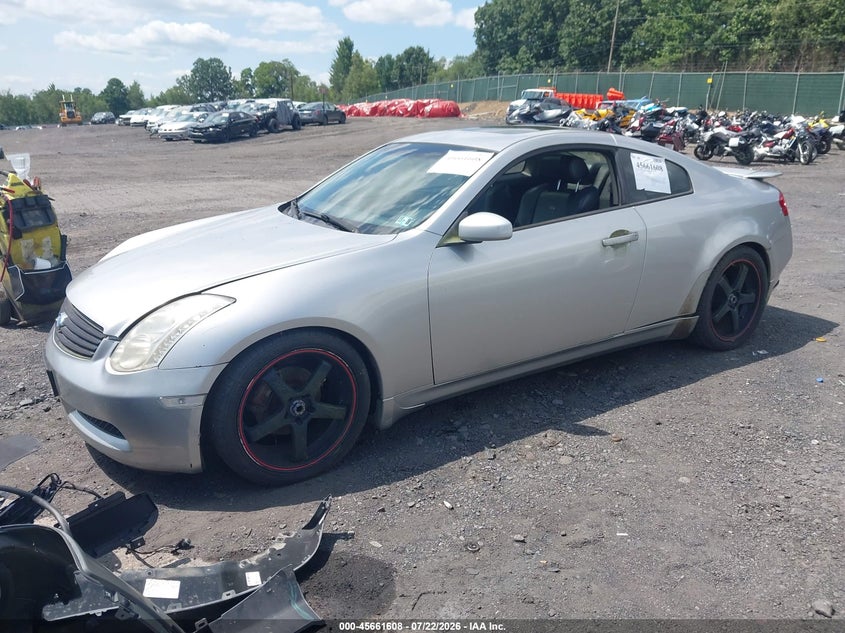 2004 Infiniti G35 VIN JNKCV54EX4M806460 IAAI salvage auction — NORMAL WEAR, Clear (Pennsylvania), sold $225 on 2026-07-28 (photo 2)