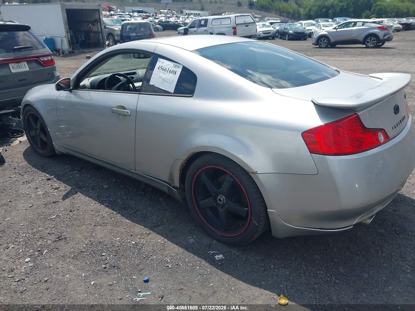 2004 Infiniti G35 VIN JNKCV54EX4M806460 IAAI salvage auction — NORMAL WEAR, Clear (Pennsylvania), sold $225 on 2026-07-28 (photo 3)