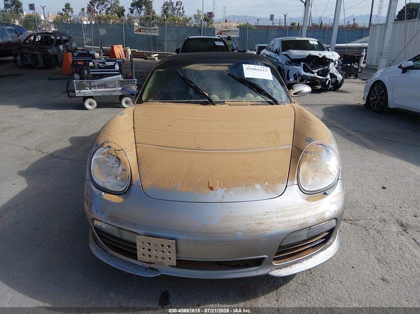 2008 Porsche Boxster VIN WP0CB29818U731147 IAAI salvage auction — UNKNOWN, Salvage (California), sold $5,175 on 2026-08-17 (photo 6)