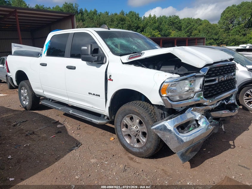 2024 Ram 2500 VIN 3C6UR5DL0RG105971 IAAI salvage auction — FRONT END, Wait Title, sold $10,900 on 2026-09-16 (photo 1)