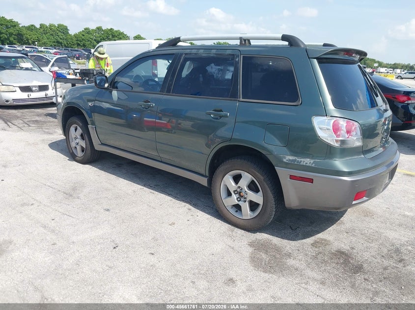 2004 Mitsubishi Outlander VIN JA4LX41F24U053262 IAAI salvage auction — NORMAL WEAR, Clear (Florida), sold $375 on 2026-07-30 (photo 3)