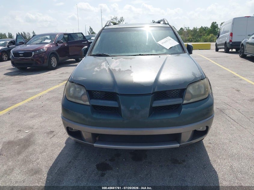 2004 Mitsubishi Outlander VIN JA4LX41F24U053262 IAAI salvage auction — NORMAL WEAR, Clear (Florida), sold $375 on 2026-07-30 (photo 6)