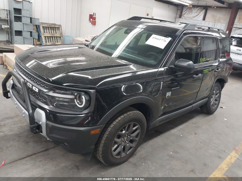 2025 Ford Bronco sport VIN 3FMCR9BN0SRE55302 IAAI salvage auction — LEFT SIDE, Wait Title, sold $7,300 on 2026-08-21 (photo 2)