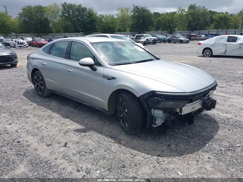 2025 Hyundai Sonata VIN KMHL64JA6SA452229 IAAI salvage auction — LEFT FRONT, Enterprise Vehicles Clear Only (Florida), sold $25 on 2026-07-29 (photo 1)