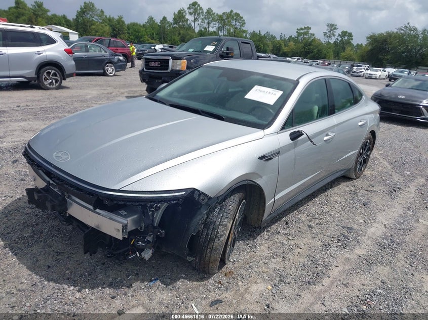 2025 Hyundai Sonata VIN KMHL64JA6SA452229 IAAI salvage auction — LEFT FRONT, Enterprise Vehicles Clear Only (Florida), sold $25 on 2026-07-29 (photo 2)