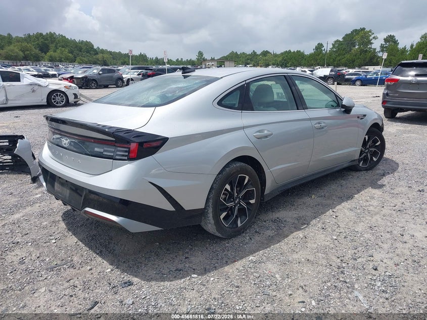 2025 Hyundai Sonata VIN KMHL64JA6SA452229 IAAI salvage auction — LEFT FRONT, Enterprise Vehicles Clear Only (Florida), sold $25 on 2026-07-29 (photo 4)