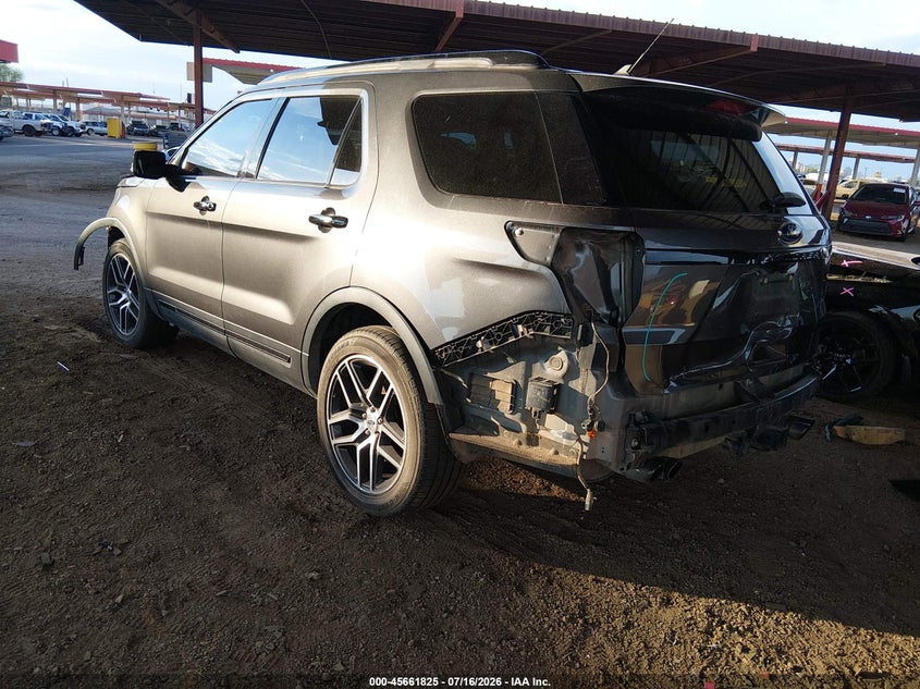 2019 Ford Explorer VIN 1FM5K8GT6KGB53969 IAAI salvage auction — FRONT & REAR, Salvage (Arizona), sold $3,300 on 2026-08-03 (photo 3)