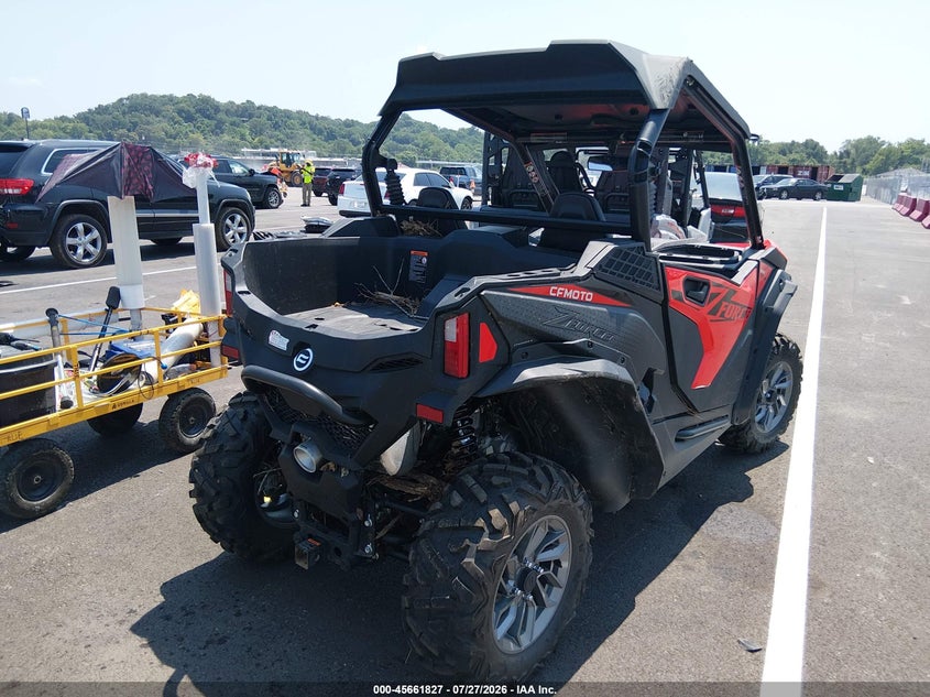 2024 Cf moto Zforce VIN LCELVYZP5R6000163 IAAI salvage auction — WATER/FLOOD, Salvage (Illinois), sold $2,800 on 2026-09-23 (photo 4)