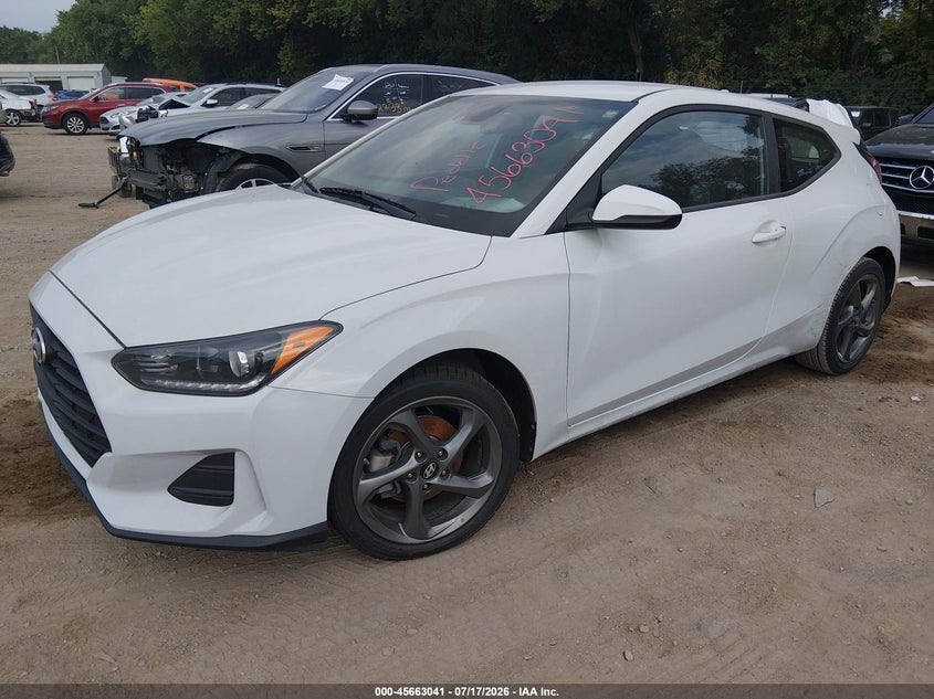 2019 Hyundai Veloster VIN KMHTG6AFXKU016728 IAAI salvage auction — NORMAL WEAR, Clear (Indiana), sold $1,325 on 2026-07-22 (photo 2)