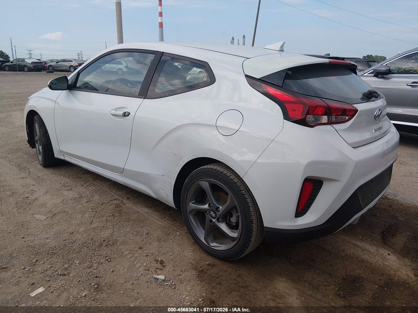 2019 Hyundai Veloster VIN KMHTG6AFXKU016728 IAAI salvage auction — NORMAL WEAR, Clear (Indiana), sold $1,325 on 2026-07-22 (photo 3)