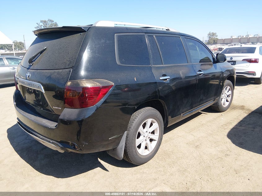 2009 Toyota Highlander hybrid VIN JTEEW44A892029659 IAAI salvage auction — UNKNOWN, Clear - Dealer Only (California), sold $525 on 2026-07-29 (photo 4)