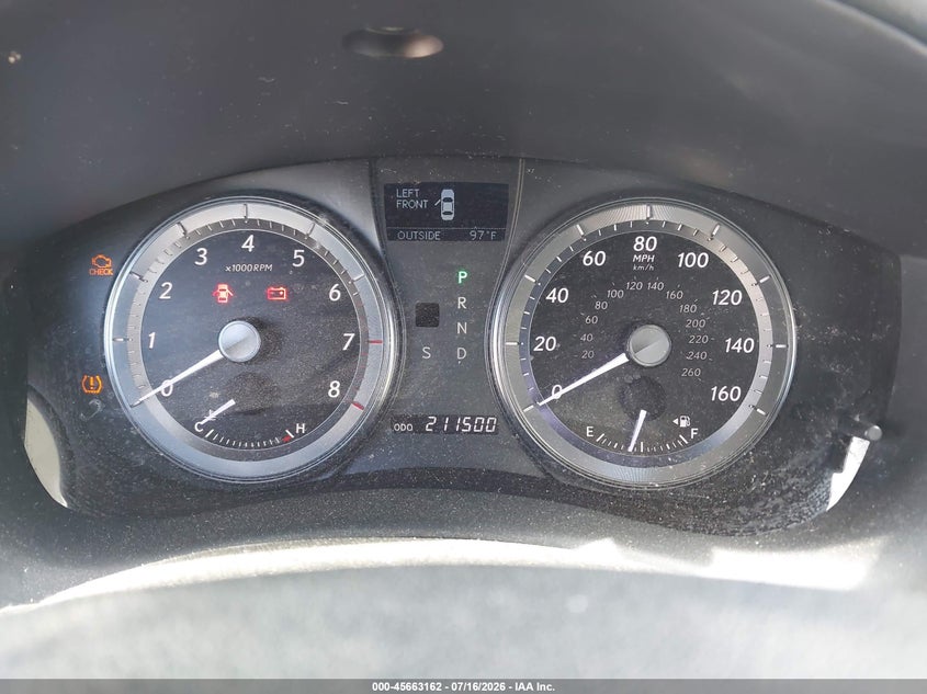 2010 Lexus Es 350 VIN JTHBK1EG4A2359077 IAAI salvage auction — NORMAL WEAR, Clear - Dealer Only (California), sold $225 on 2026-07-22 (photo 7)