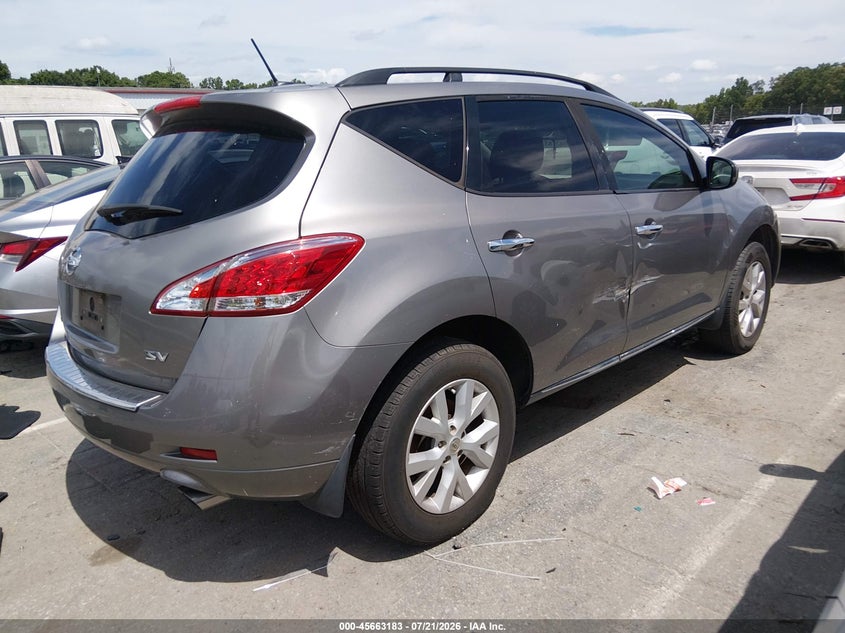 2011 Nissan Murano VIN JN8AZ1MU3BW060615 IAAI salvage auction — NORMAL WEAR, Salvage Rebuilt (North Carolina), sold $25 on 2026-07-29 (photo 4)