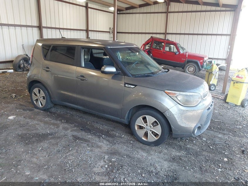 2016 Kia Soul VIN KNDJN2A29G7267415 IAAI salvage auction — ENGINE DAMAGE, Clear (Georgia), sold $275 on 2026-07-31 (photo 1)