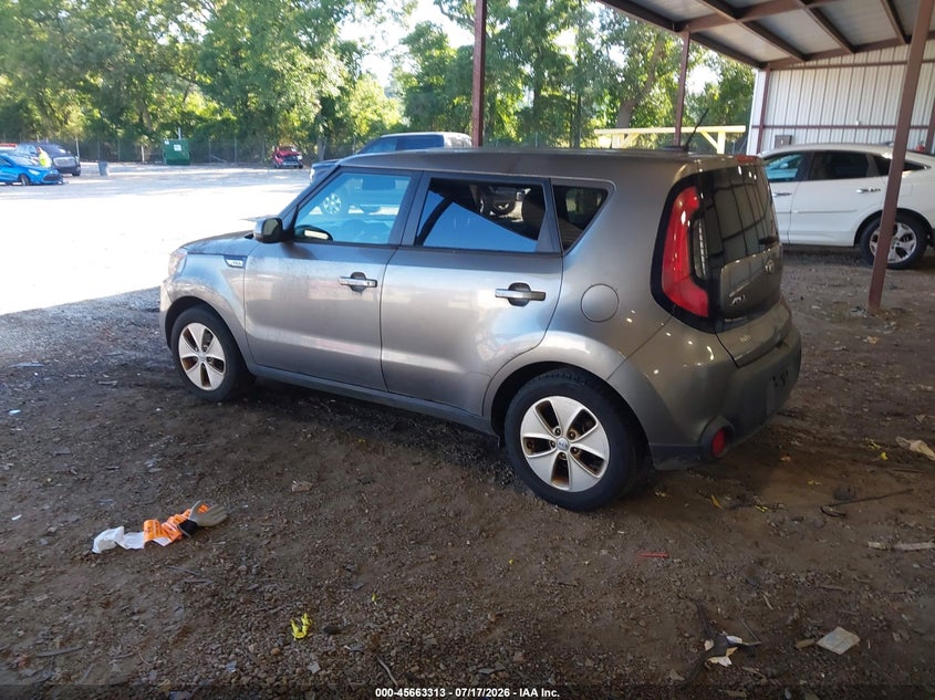 2016 Kia Soul VIN KNDJN2A29G7267415 IAAI salvage auction — ENGINE DAMAGE, Clear (Georgia), sold $275 on 2026-07-31 (photo 3)