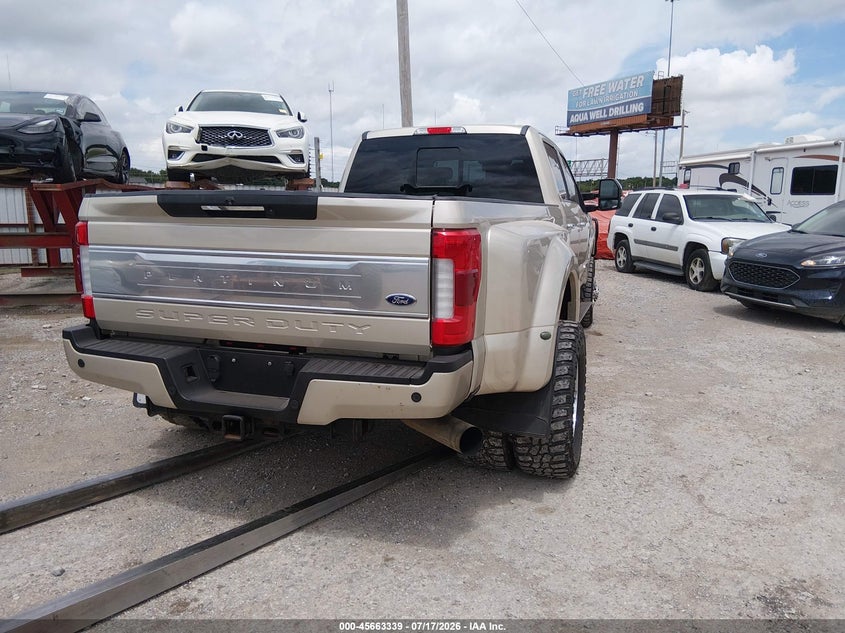 2017 Ford F350 VIN 1FT8W3DT2HEB22039 IAAI salvage auction — FRONT END, Clear (Oklahoma), sold $9,100 on 2026-07-29 (photo 4)