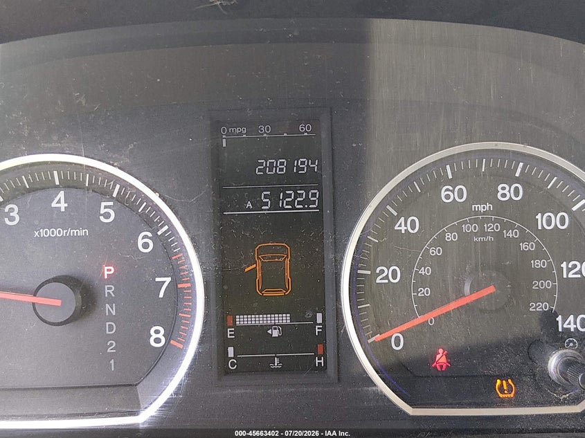 2008 Honda Cr-v VIN JHLRE48308C052790 IAAI salvage auction — NORMAL WEAR, Clear (New Mexico), sold $675 on 2026-07-29 (photo 7)