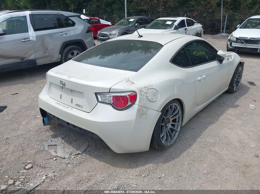 2013 Scion Fr-s VIN JF1ZNAA18D1717239 IAAI salvage auction — LEFT SIDE, Clear (Indiana), sold $1,800 on 2026-09-03 (photo 4)
