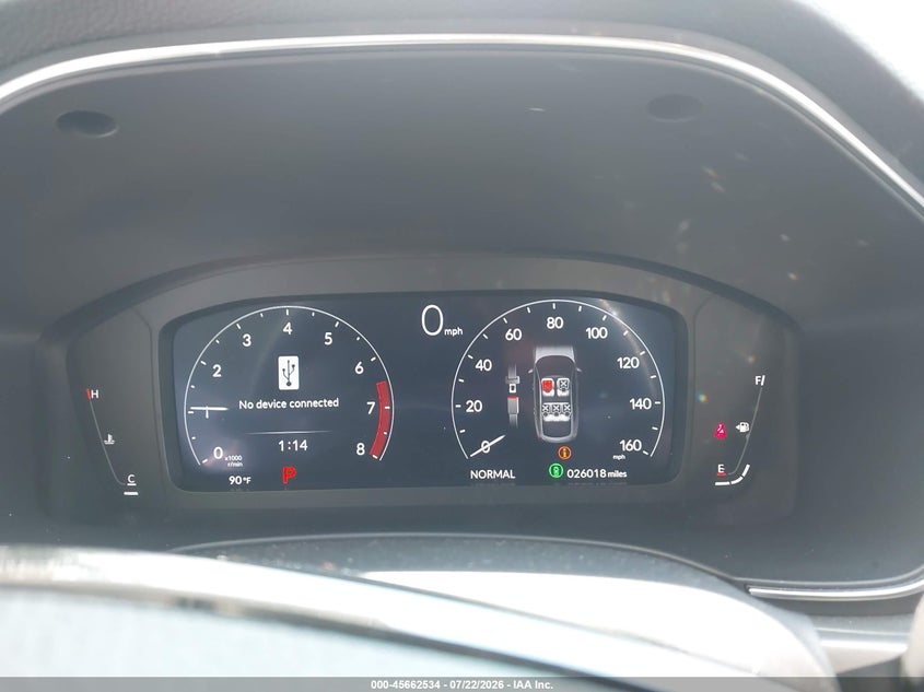 2025 Acura Integra VIN 19UDE4H21SA014908 IAAI salvage auction — WATER/FLOOD, Salvage Title, sold $13,650 on 2026-09-09 (photo 7)