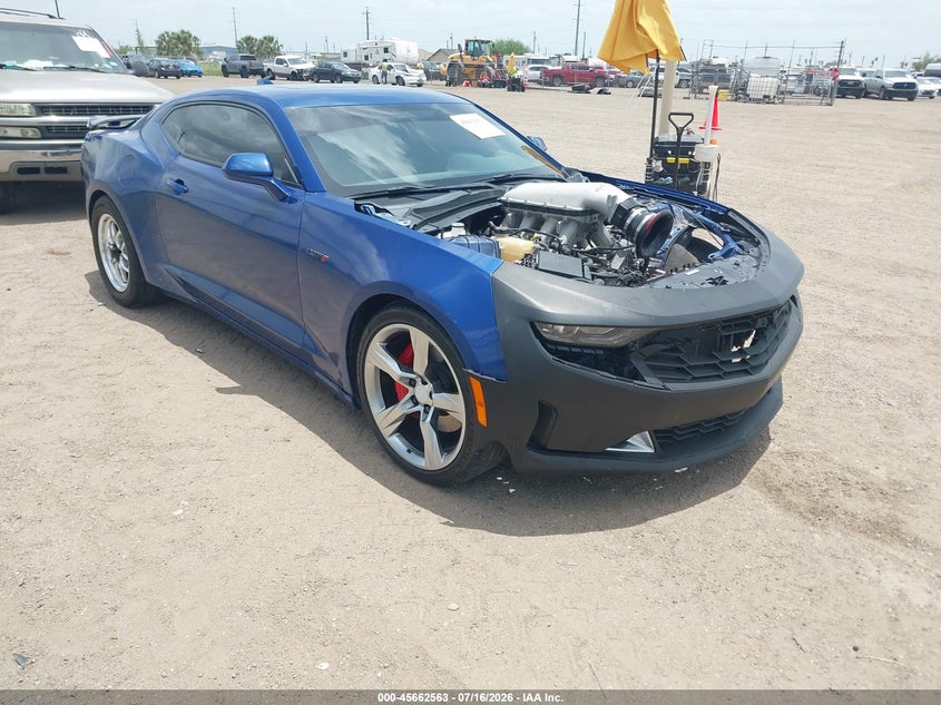 2021 Chevrolet Camaro VIN 1G1FF1R72M0141875 IAAI salvage auction — REPOSSESSION, Original (Texas), sold $7,350 on 2026-07-28 (photo 1)