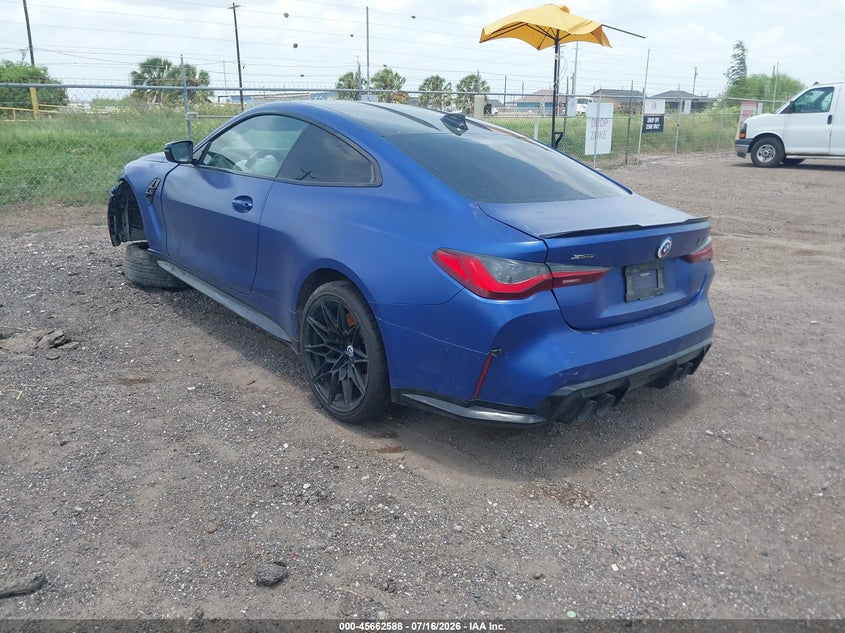 2023 BMW M4 VIN WBS43AZ06PCL38909 IAAI salvage auction — LEFT FRONT, Original (Texas), sold $2,050 on 2026-07-21 (photo 3)