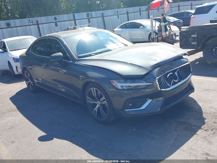 2020 Volvo S60 VIN 7JRA22TL2LG036852 IAAI salvage auction — FRONT END, Salvage Title, sold $5,100 on 2026-08-16 (photo 1)
