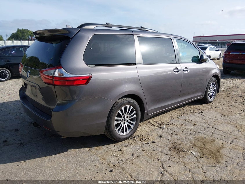 2019 Toyota Sienna VIN 5TDYZ3DC7KS996606 IAAI salvage auction — FRONT END, Salvage Title, sold $7,600 on 2026-08-20 (photo 4)