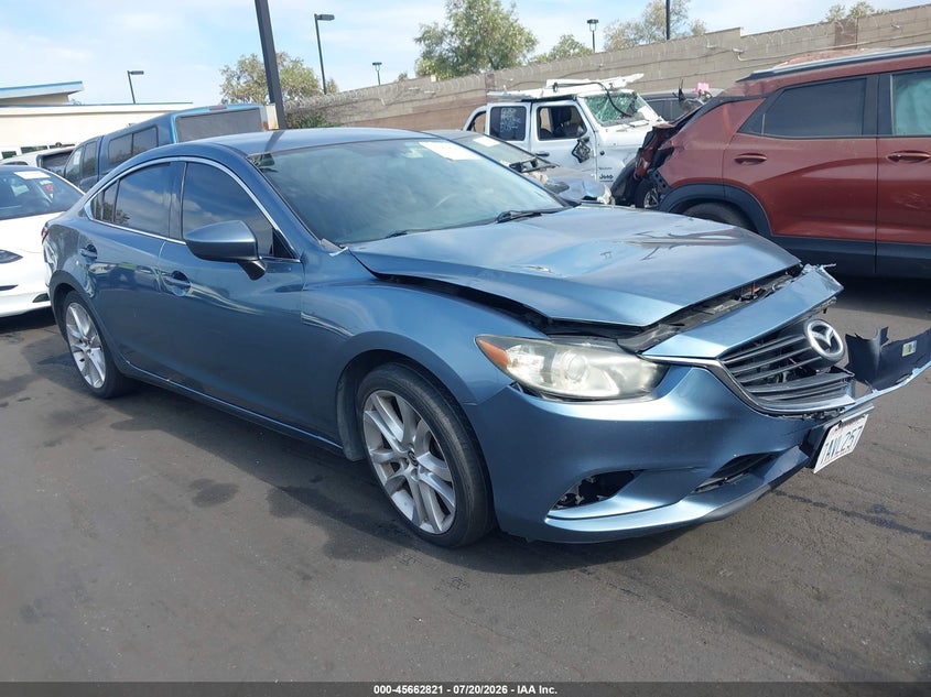 2014 Mazda 6 VIN JM1GJ1V63E1117314 IAAI salvage auction — FRONT END, Salvage Certificate (California), sold $1,950 on 2026-07-31 (photo 1)