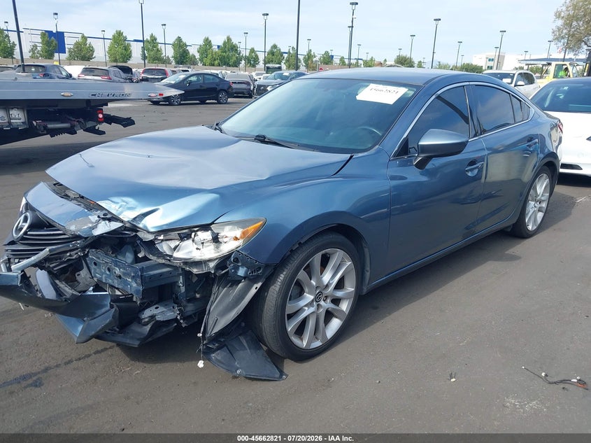 2014 Mazda 6 VIN JM1GJ1V63E1117314 IAAI salvage auction — FRONT END, Salvage Certificate (California), sold $1,950 on 2026-07-31 (photo 2)