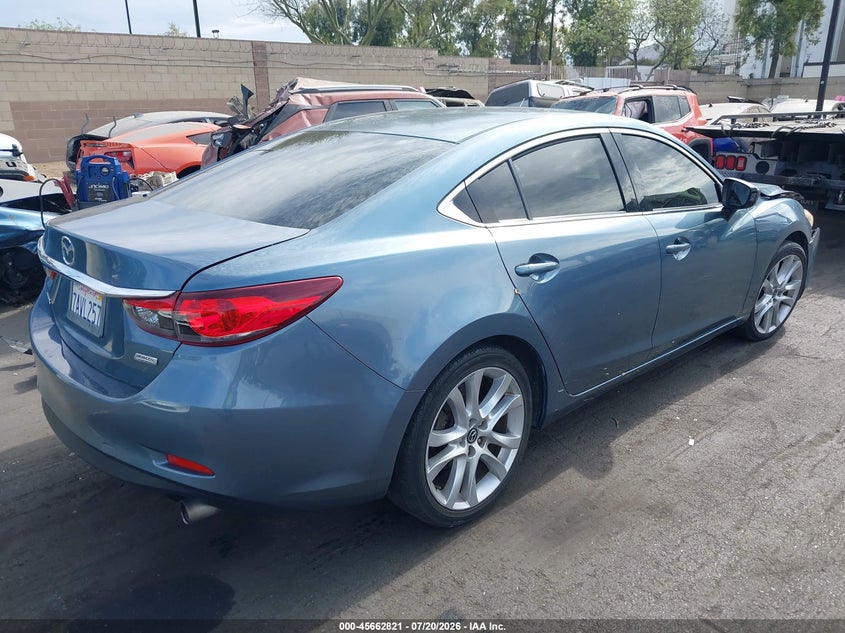 2014 Mazda 6 VIN JM1GJ1V63E1117314 IAAI salvage auction — FRONT END, Salvage Certificate (California), sold $1,950 on 2026-07-31 (photo 4)