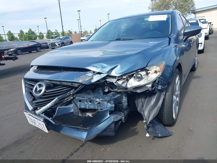 2014 Mazda 6 VIN JM1GJ1V63E1117314 IAAI salvage auction — FRONT END, Salvage Certificate (California), sold $1,950 on 2026-07-31 (photo 6)