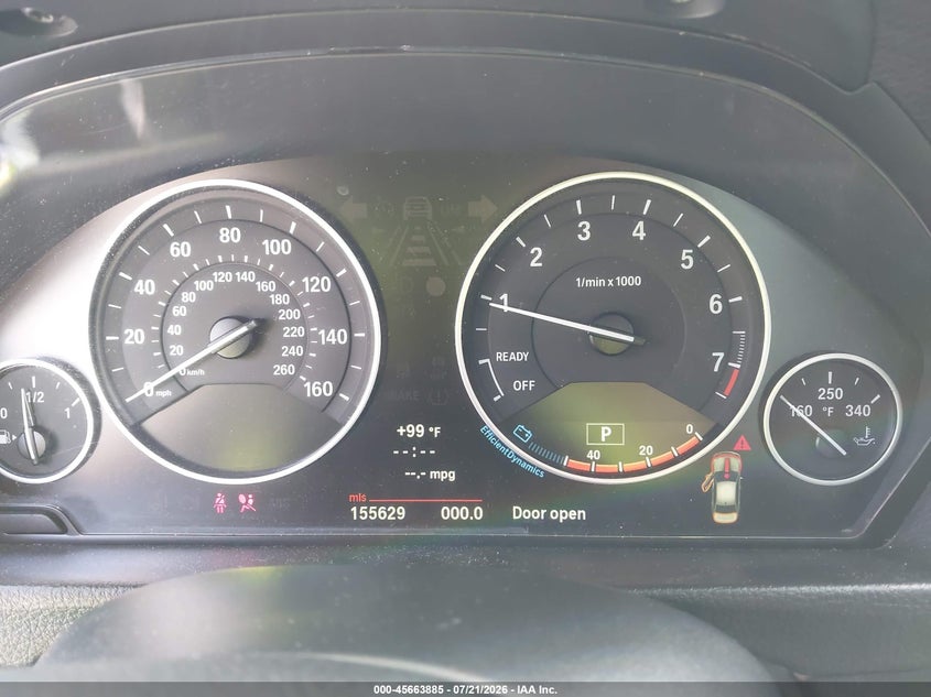 2013 BMW 3er VIN WBA3A5G51DNP21247 IAAI salvage auction — WATER/FLOOD, Salvage Title, sold $575 on 2026-10-10 (photo 7)