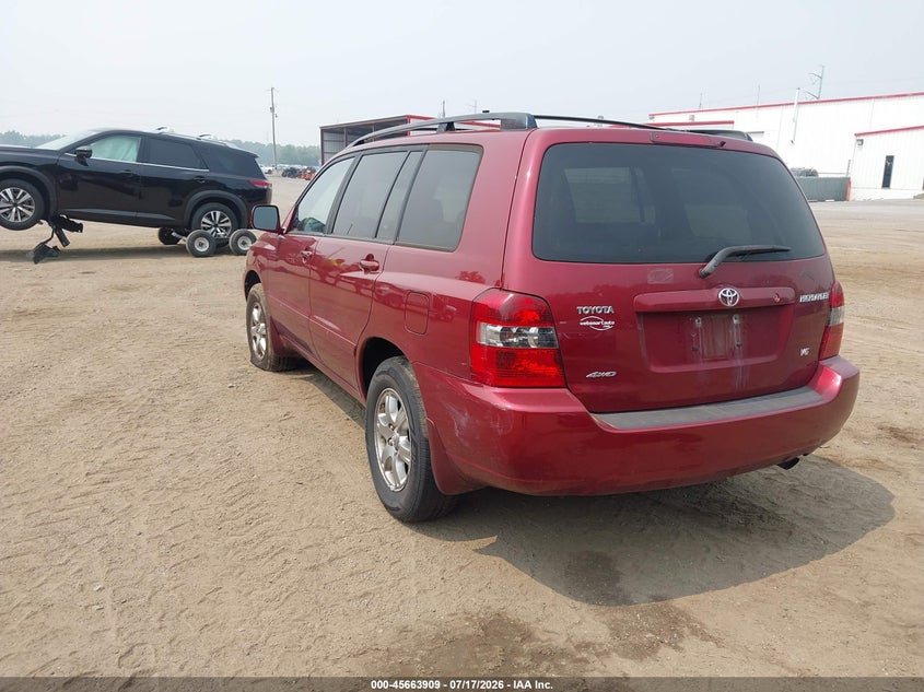 2005 Toyota Highlander VIN JTEEP21A350094852 IAAI salvage auction — NORMAL WEAR, Clear (New York), sold $925 on 2026-07-29 (photo 3)