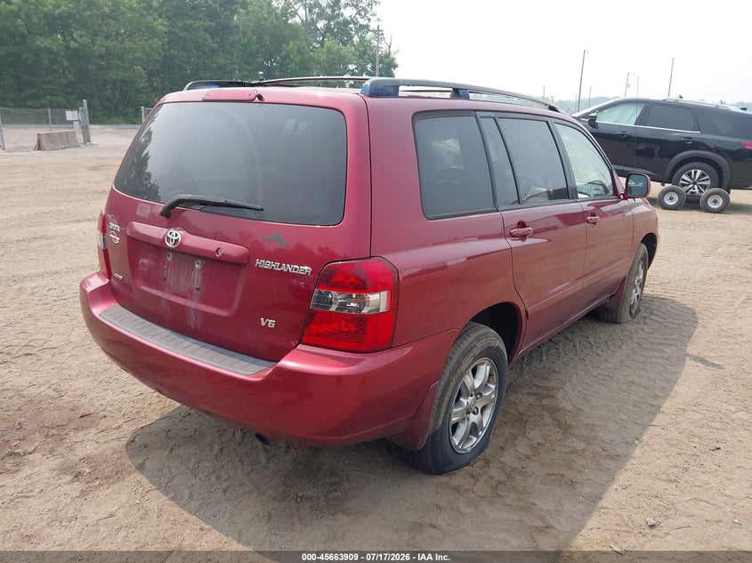 2005 Toyota Highlander VIN JTEEP21A350094852 IAAI salvage auction — NORMAL WEAR, Clear (New York), sold $925 on 2026-07-29 (photo 4)