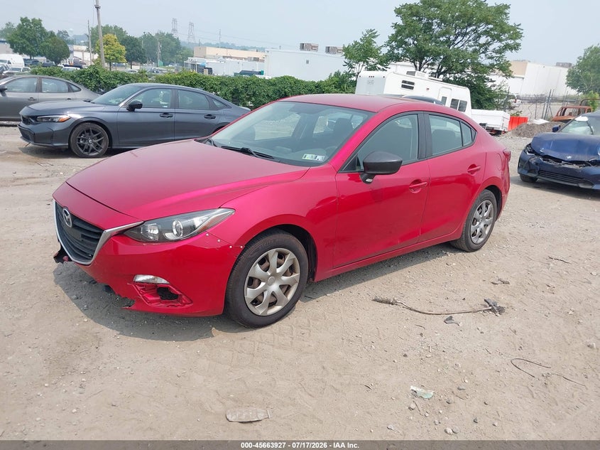 2014 Mazda 3 VIN JM1BM1U70E1166532 IAAI salvage auction — NORMAL WEAR, Clear (Pennsylvania), sold $25 on 2026-07-24 (photo 2)