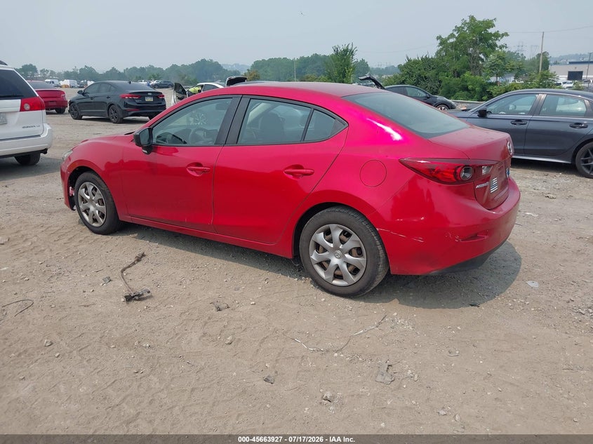 2014 Mazda 3 VIN JM1BM1U70E1166532 IAAI salvage auction — NORMAL WEAR, Clear (Pennsylvania), sold $25 on 2026-07-24 (photo 3)